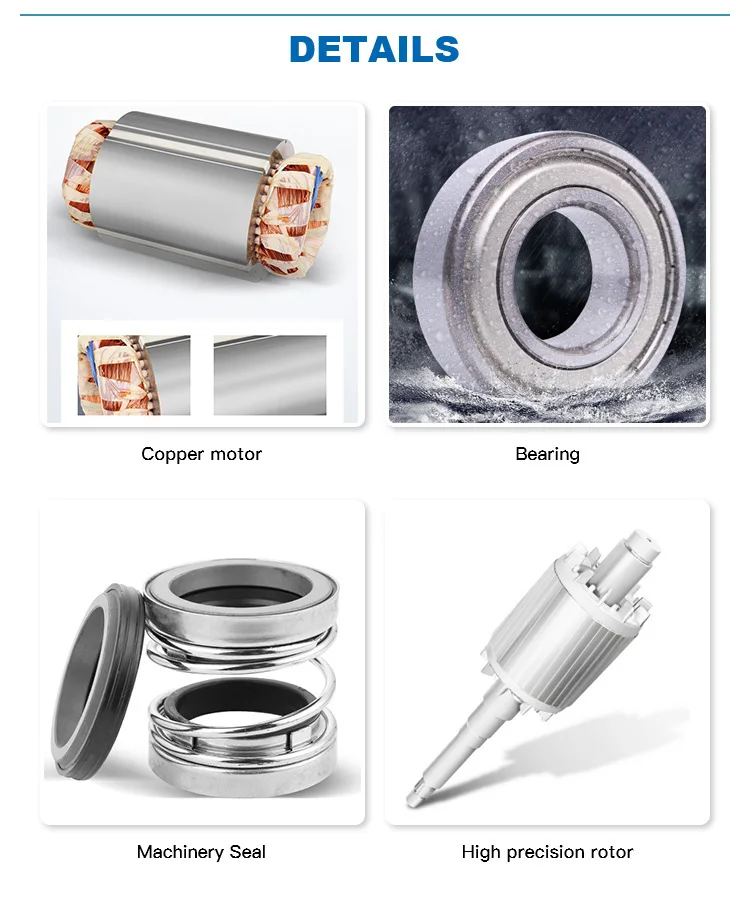 QY 304 Stainless Steel Oil Filled Borehole Centrifugal Submersible Water Pump