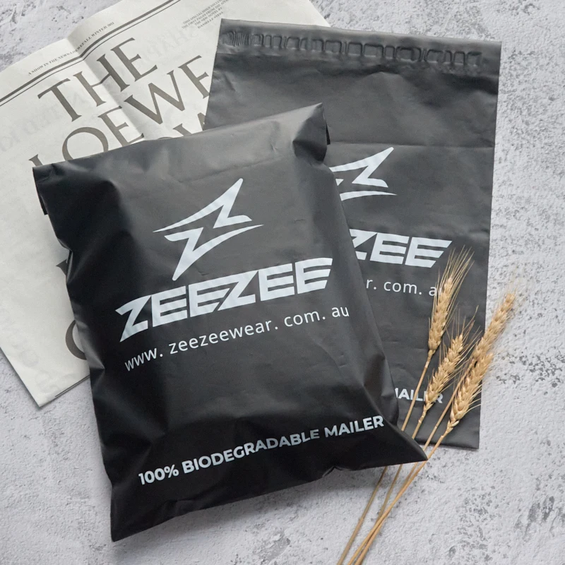 Таможня напечатала логотип черный polymailers поли pe пластиковые курьерской почтой доставка упаковка транспортировочные пакеты для нижнего