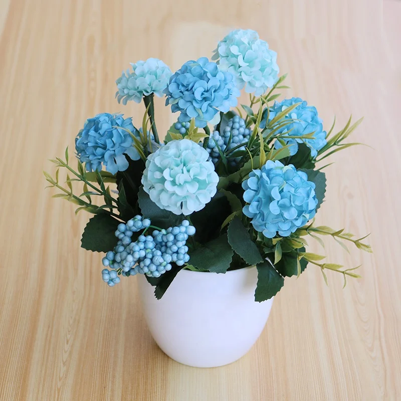 Cross border wholesale of rose potted plants living room home decorations plastic green plants simulated flower ornaments