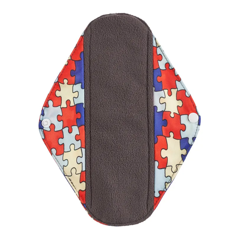 
Set Heavy Flow Pads Reusable Menstrual Cloth Sanitary Napkin Pads 100% Organic Bamboo Soft Healthy Mum Night Use 