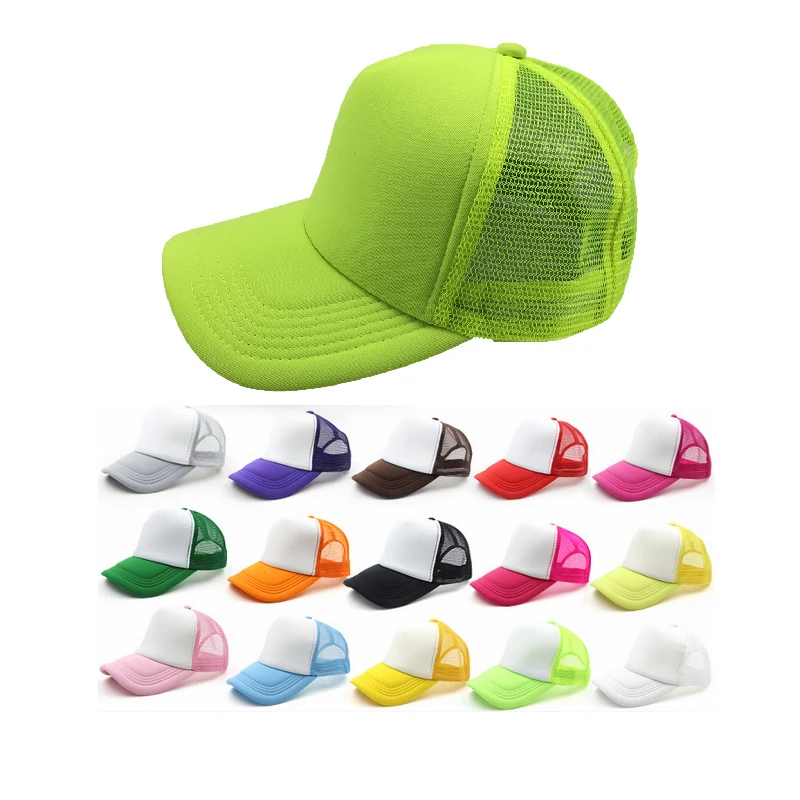 2022 Hot Selling Baseball Hat Foam Mesh Trucker Cap Custom Print/Embroidered Logo