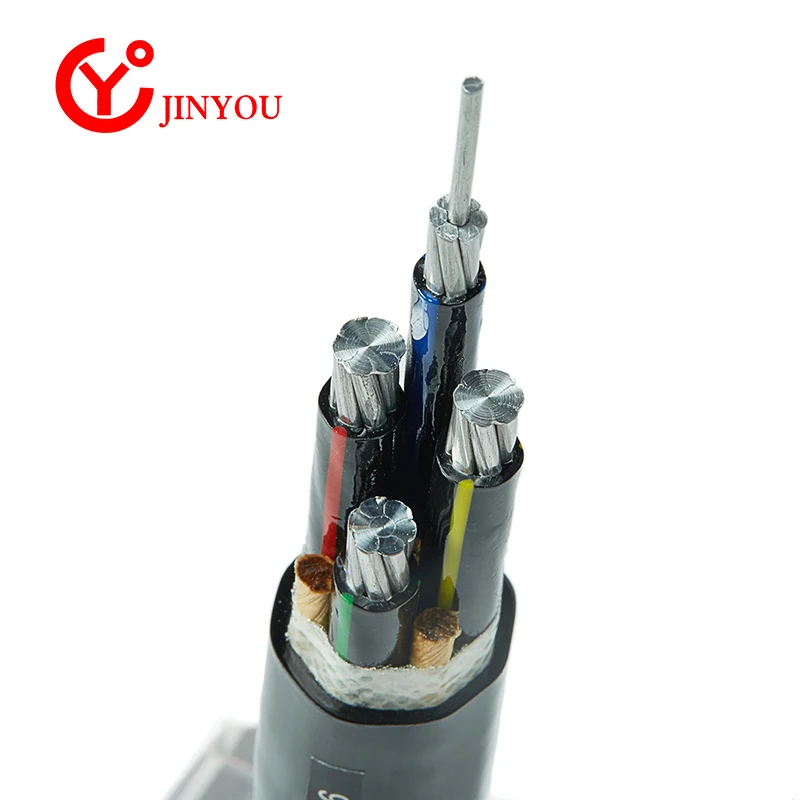 
Hot selling Aluminium alloy power cable YJV 4 core 3x240+1x120mm2 xlpe cable insulate china factory 