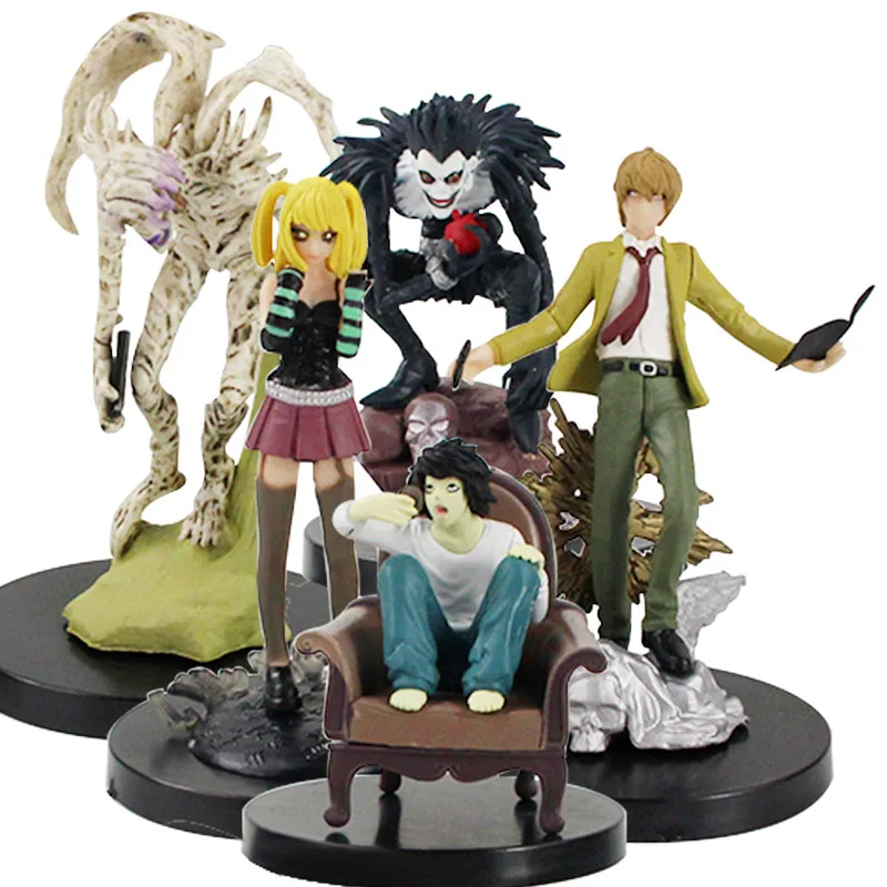 5 Piece/set Set Grim Reaper Ryuk Yagami Light Model Doll Ornaments Toys Anime Action Figures Death Note Figure