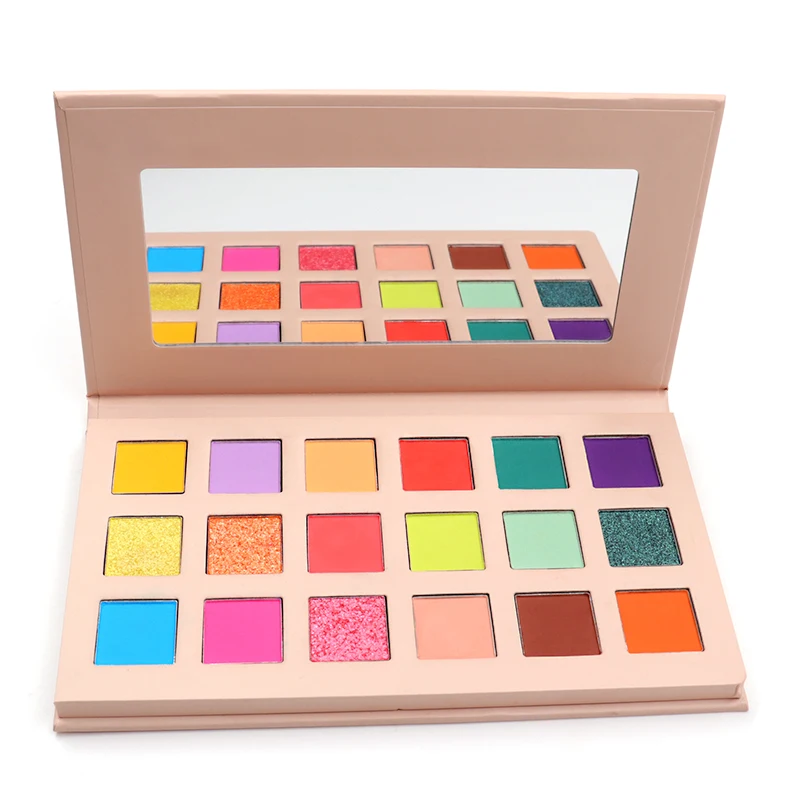 New arriva18 Colours Pink Panther Professional Cosmetics Factory Customize OEM/ODM Eyeshadow Palette with rivate label eyeshadow