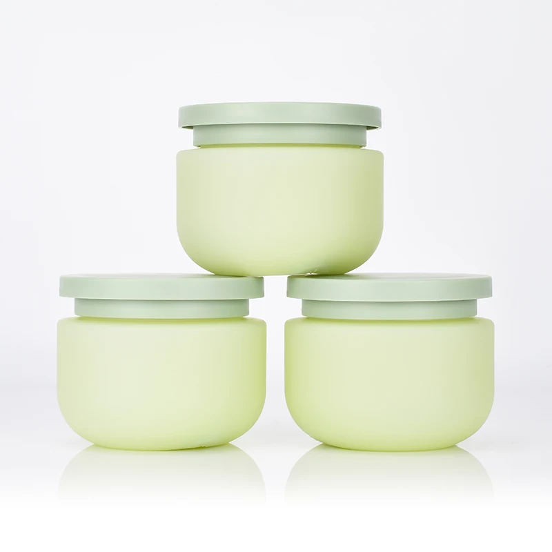 Новое поступление косметика авокадо зеленого цвета 250 мл 8 унций большая Экологически чистая Роскошная банка для арахисового масла с крышкой