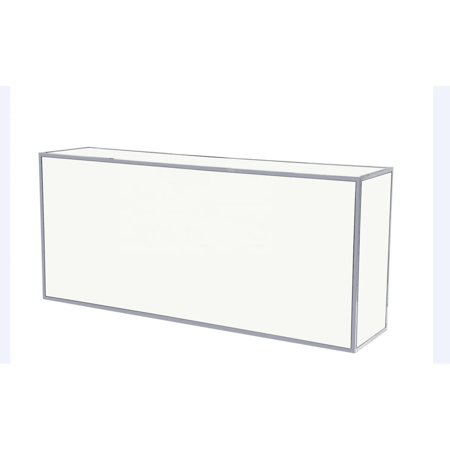 
Modern Event Rentals Wedding White Plexiglass Acrylic Bar 