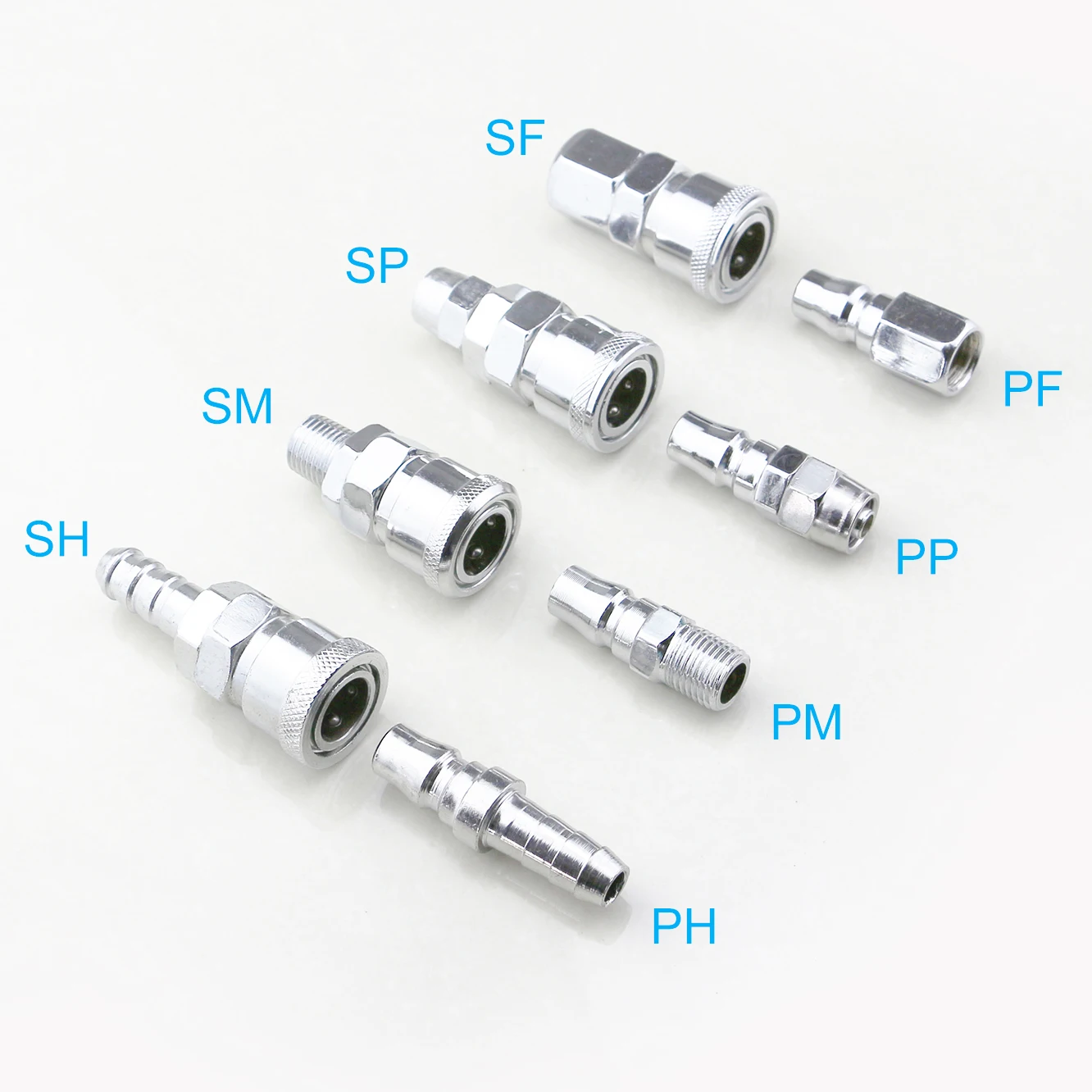 SP PP SH PH SF PF SM PM Air Hose Quick Coupler Pneumatic Fittings Quick Connect Air Compressor Fittings Coupler