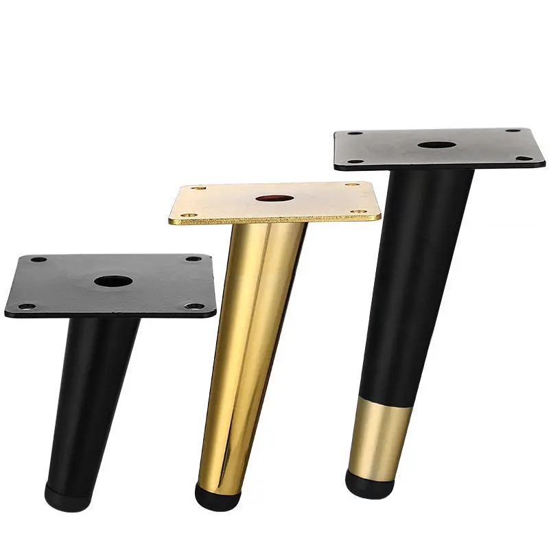 Furniture Legs Oblique Conical Aluminium Alloy Sofa Legs Mid-Century Style Tapered Furniture Feet