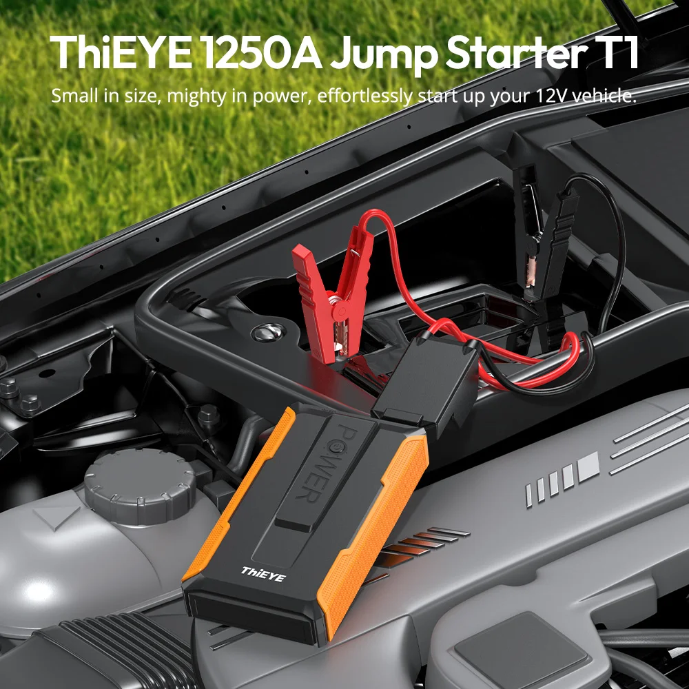 ThiEYE 7200mAh Car Jump Starter Power Bank 1250A Portable Battery Booster Charger Starting Device 12V Car Battery Booster