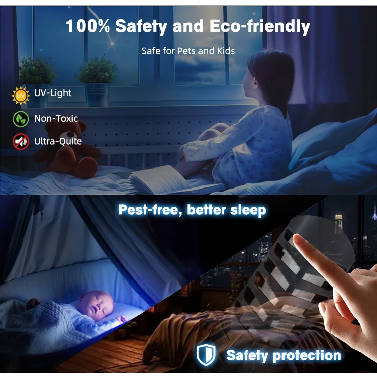 Long Life Sustainable Catcher Traps Sticky Pads Pest Control Machine Light By Glue Board