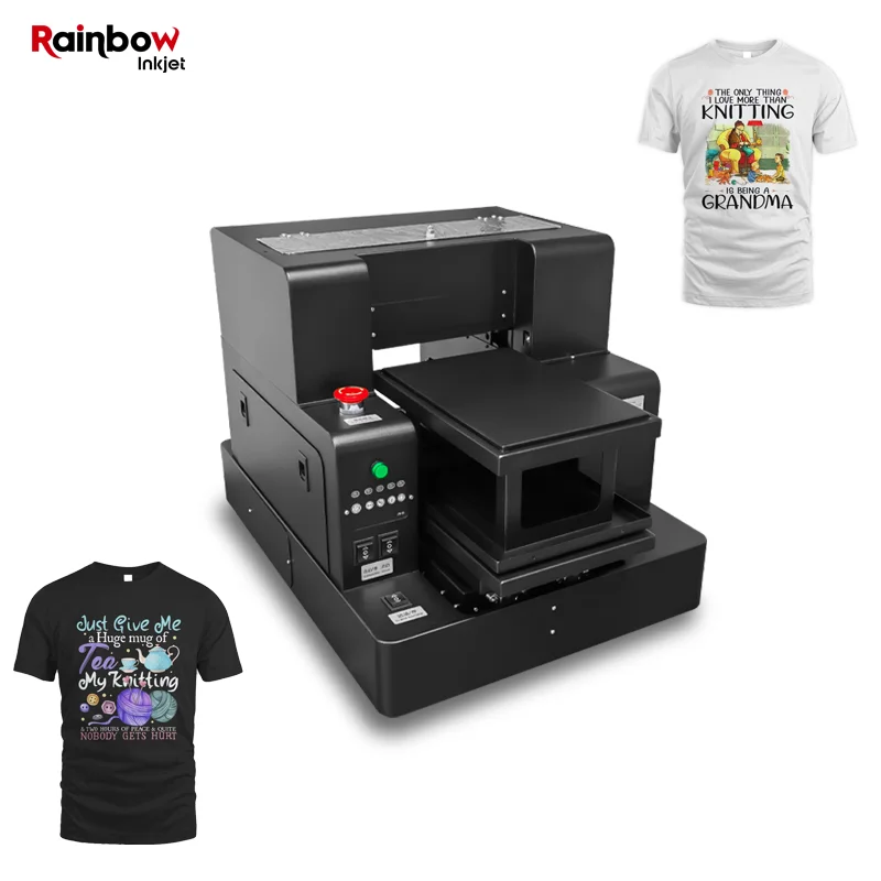 Rainbow best dtg принтер для малого бизнеса 2030 DTG струйная печатная машина Dtg футболок/футболок одежды