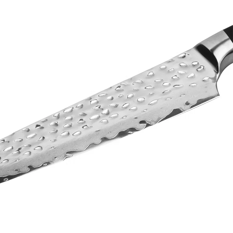 8 inch Professional Grade Japanese Damascus 67 layers Stainless Steel Chef Knife with Hammered Finished VG-10 handle