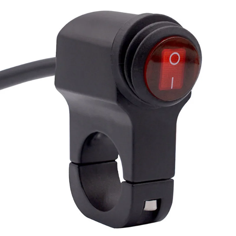 Aluminum Alloy  22Mm Handlebar On Off Switch Waterproof For Motorcycle Flash Beam Switch Motorcycle Lights Switch