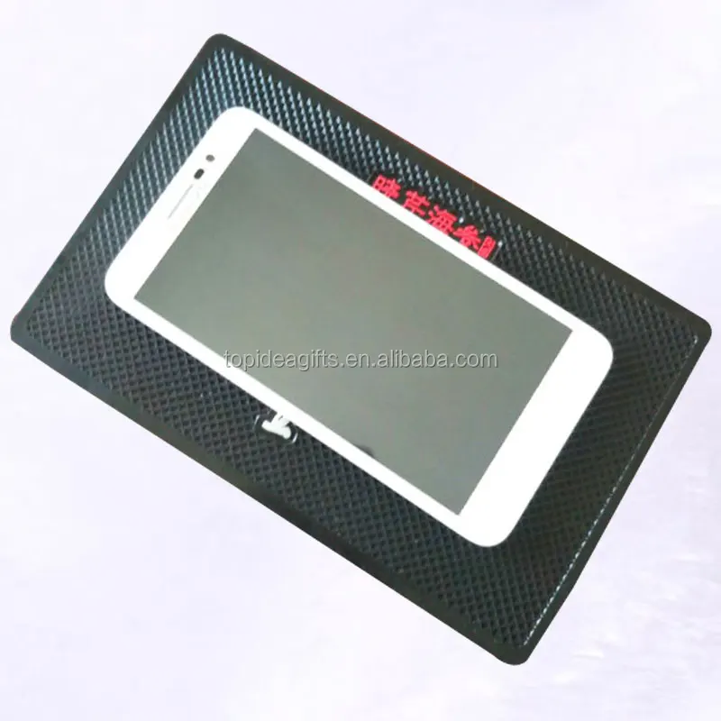 Rubber PVC Mobile Phone Mats Customized Factory Soft pvc embossed logo for phone mats Customized