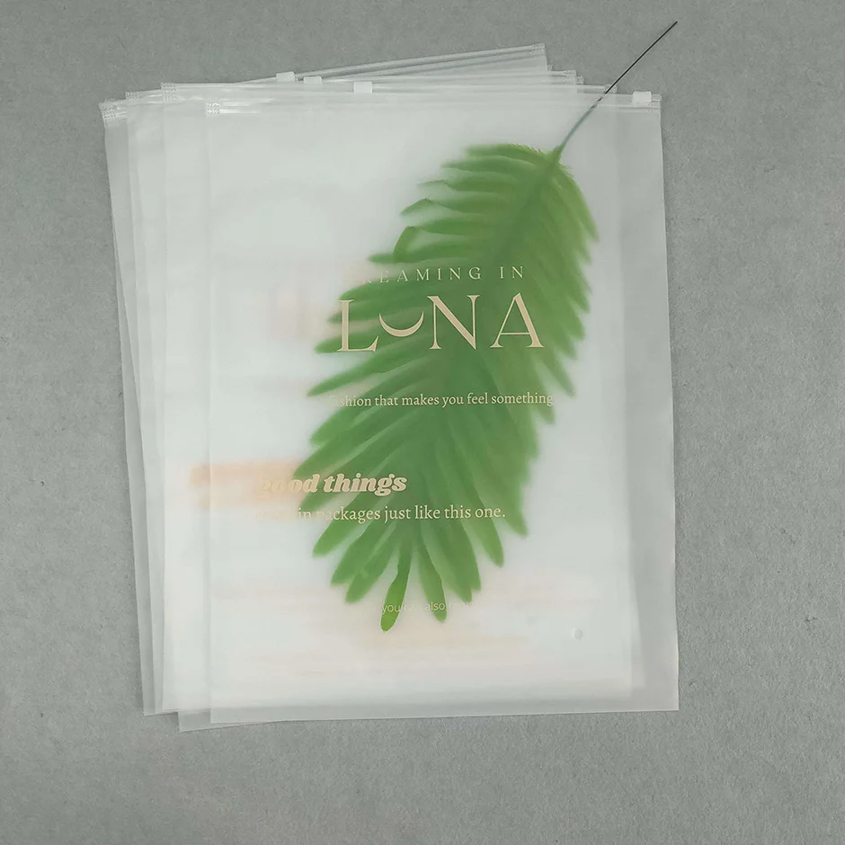 Factory Direct Sell Logo Lock Custom Pe PP Biodegradable Transparent Poly Plastic Zipper Bag For Tshirt
