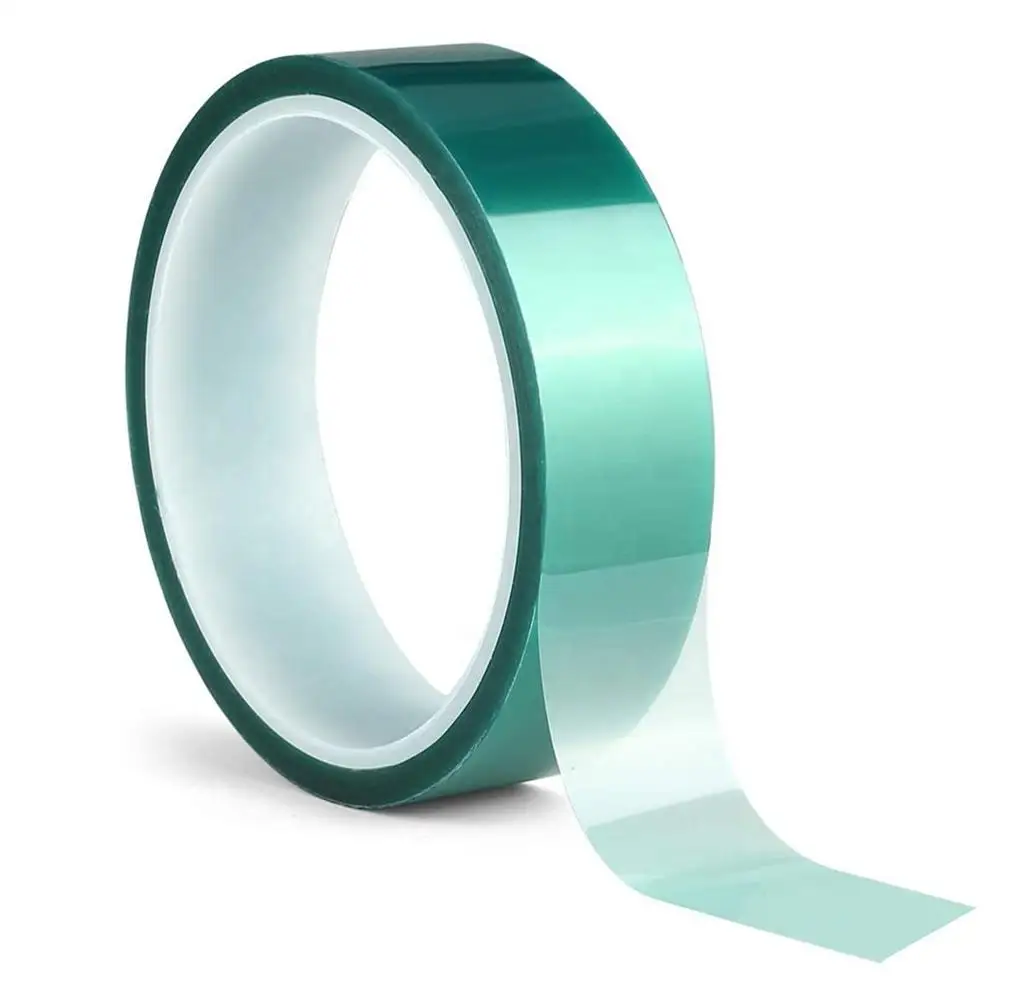 Green Polyester Film PET High Temperature Resistant Tape Heat Sublimation Masking Protective Tape Green Tape