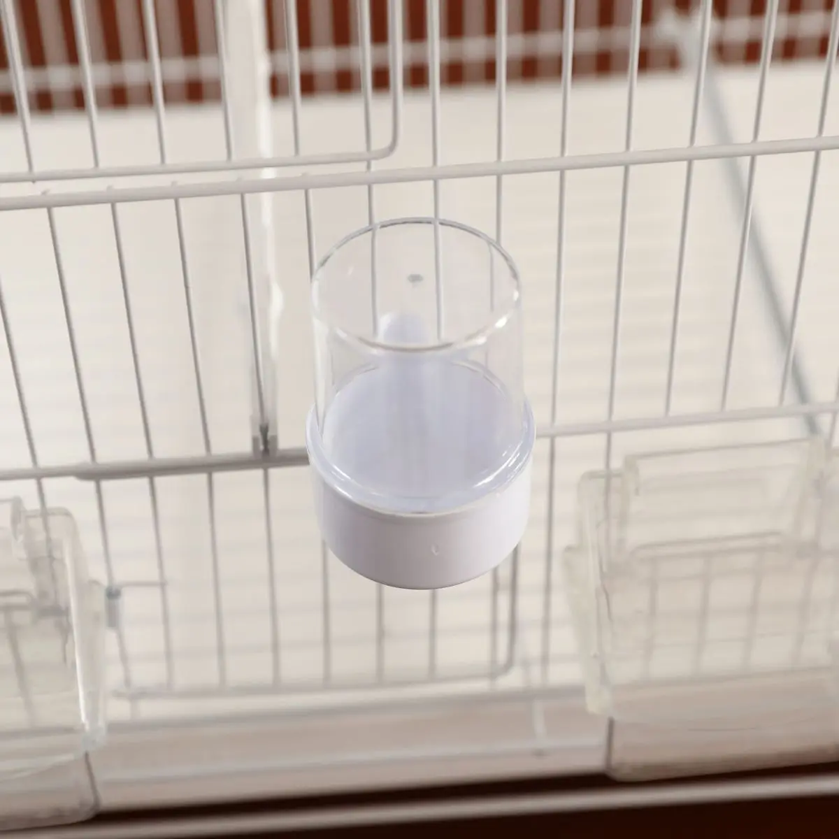 Cheap Chinese Transparent Birds Drinker Bird Cage Water Fountain Feeder