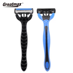 men Razor Greatmax Plastic Handle Safety Women Disposable Triple Blade Shaving Razor Maquinilla De Afeitar Desechable 3