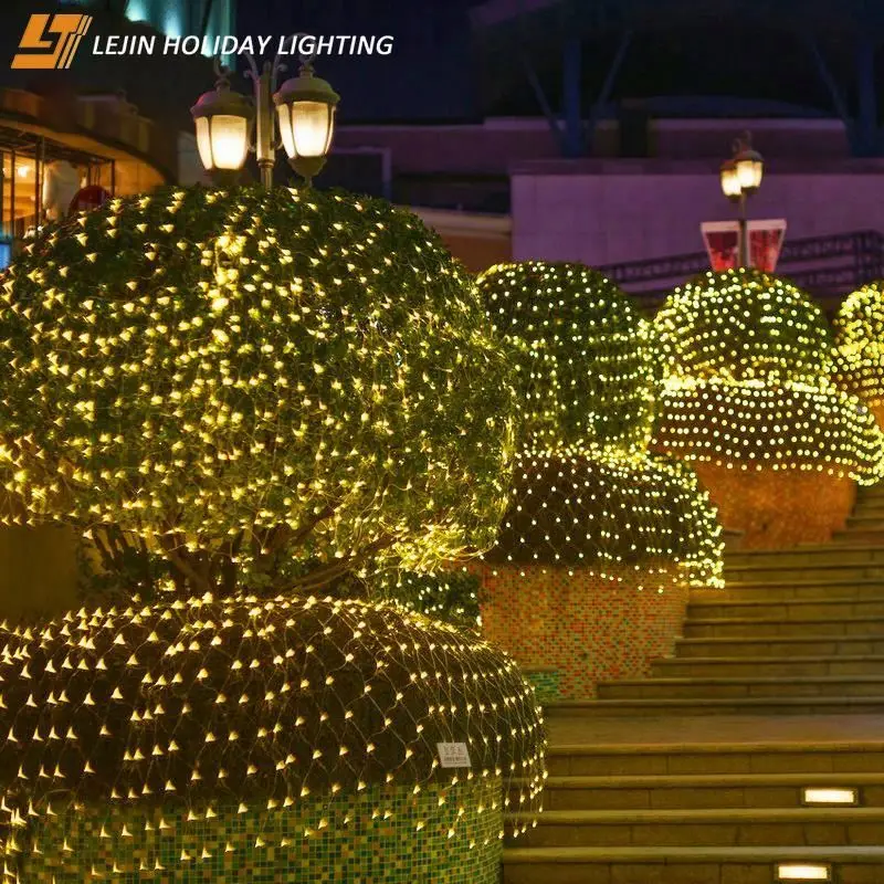 2x2M 400LEDs Mesh Fairy String Light Garland lighting Fairy Wedding Party Holiday LED Light Net