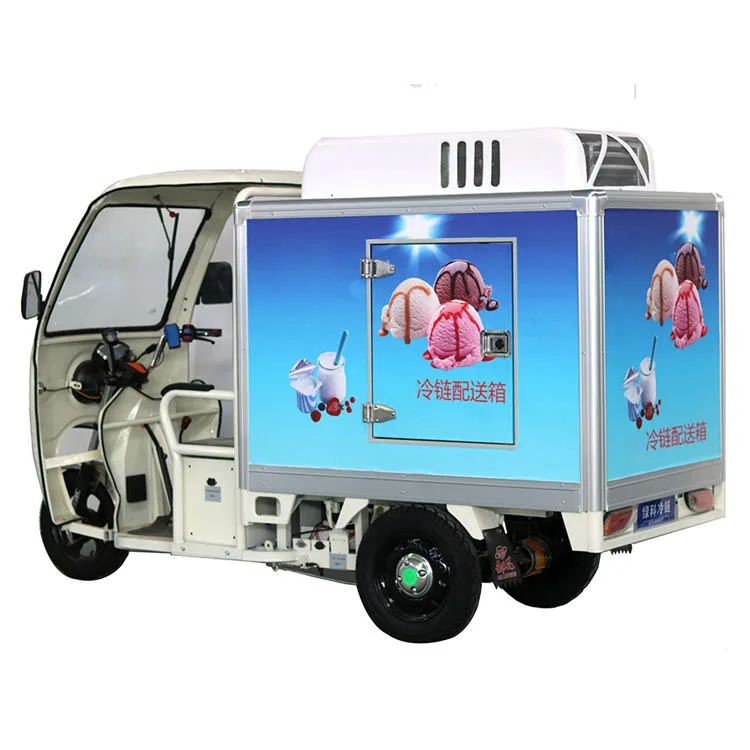 Dc Powered Electric Refrigerating Tricycle Box Cargo Use Tricycle Refrigerated With Refrigerator