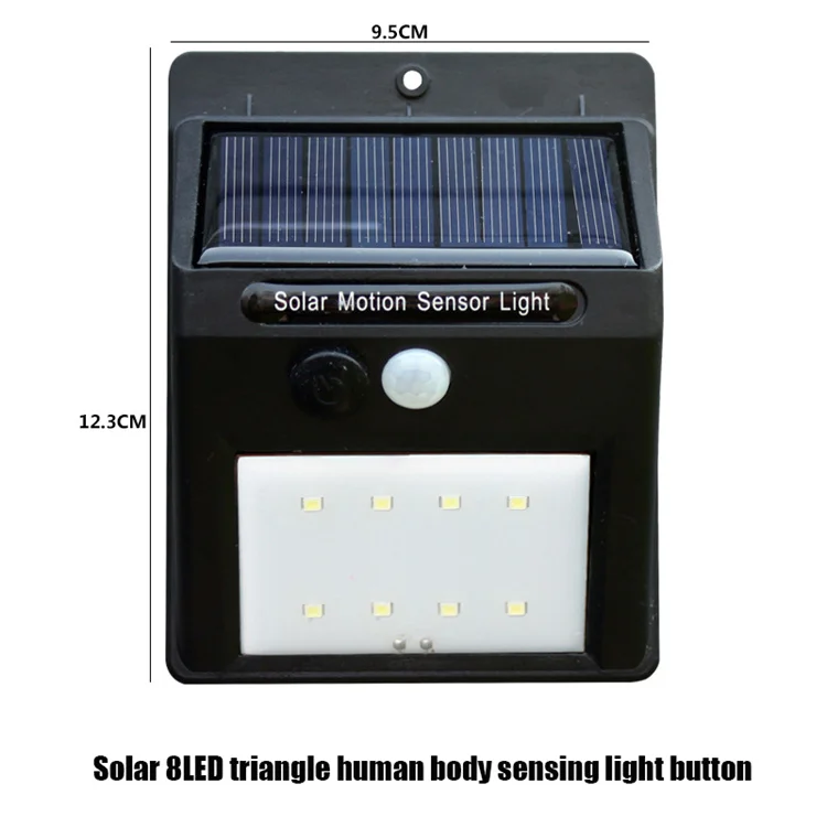 Wireless 5W IP65 Waterproof Solar Powered Motion Sensor  Garden Lights Detector Lamps Solar Power Led Wall Light