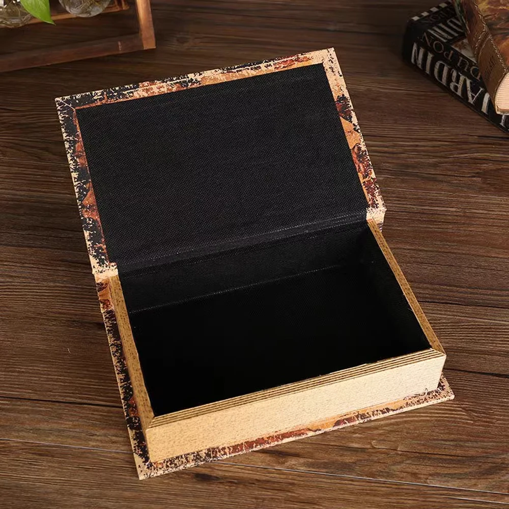 Decorative Books Fashion Box Decoration Faux Storage With Hidden for Bookshelf