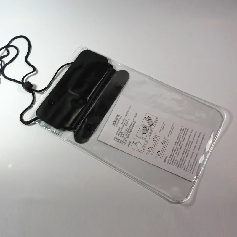 OEM Swimming Beach Plastic  Protector Dry Bag For Mobile Phone Transparent PVC  waterproof  mobile phone bags