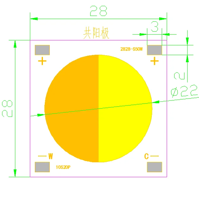 Bi-Color COB LED High CRI 98Ra COB LED Chips 200W 1200W 2400W High Power Dual color Cob for Photography Lamp