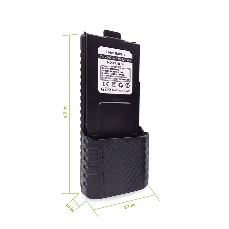 Hot sales Original UV-5R Baofeng Accessories K0269 Battery Long range baofeng uv-5r long battery
