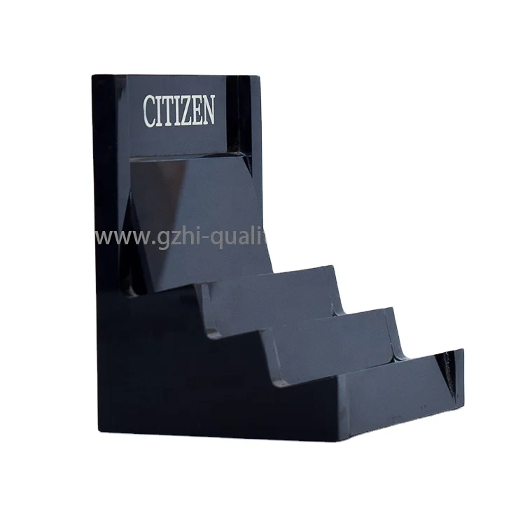 HI-Quality Black Acrylic Business Card Display Name Card Holder Stand Desktop