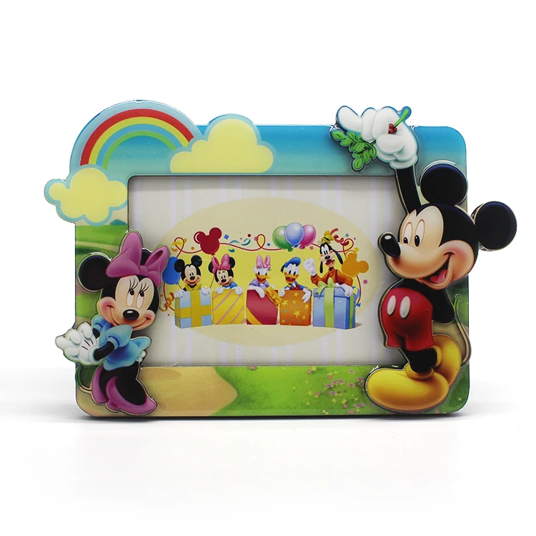 Custom Resin Cartoon Mouse Photo Frame Lovely Picture Frames For Kid Room Decoration