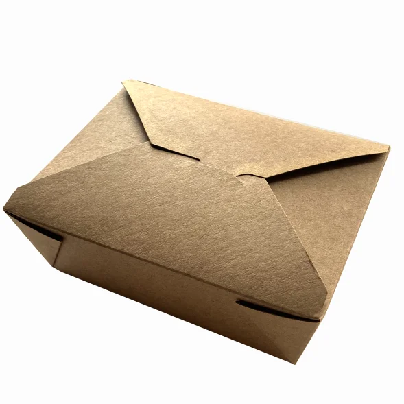 Food Grade Kraft Take-Out Boxes Wholesale Sturdy Take Away Boxes Take Away Food Container