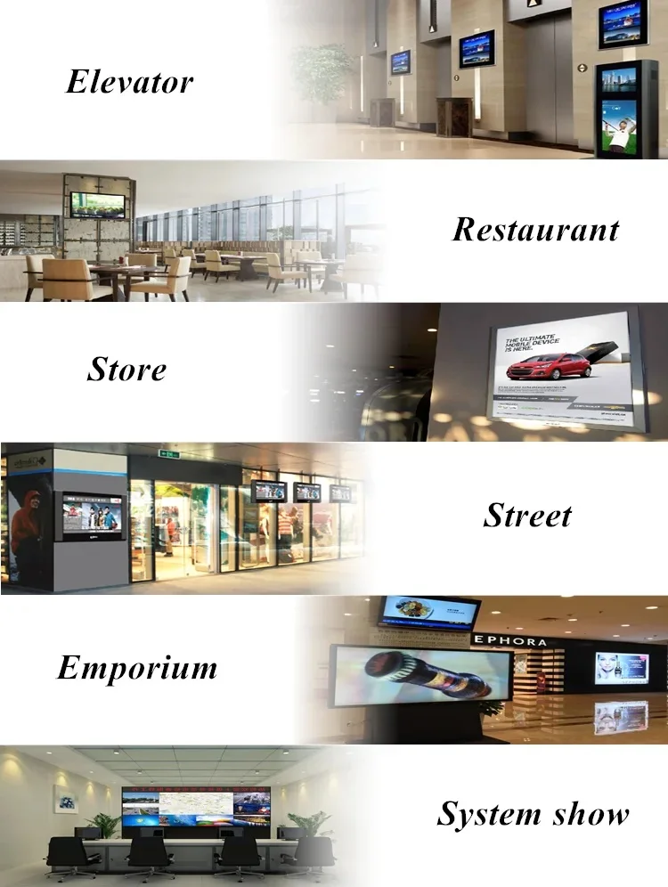 Outdoor Waterproof Way Finding Digital Solution CMS Wall Mounted Touch Advertising Players