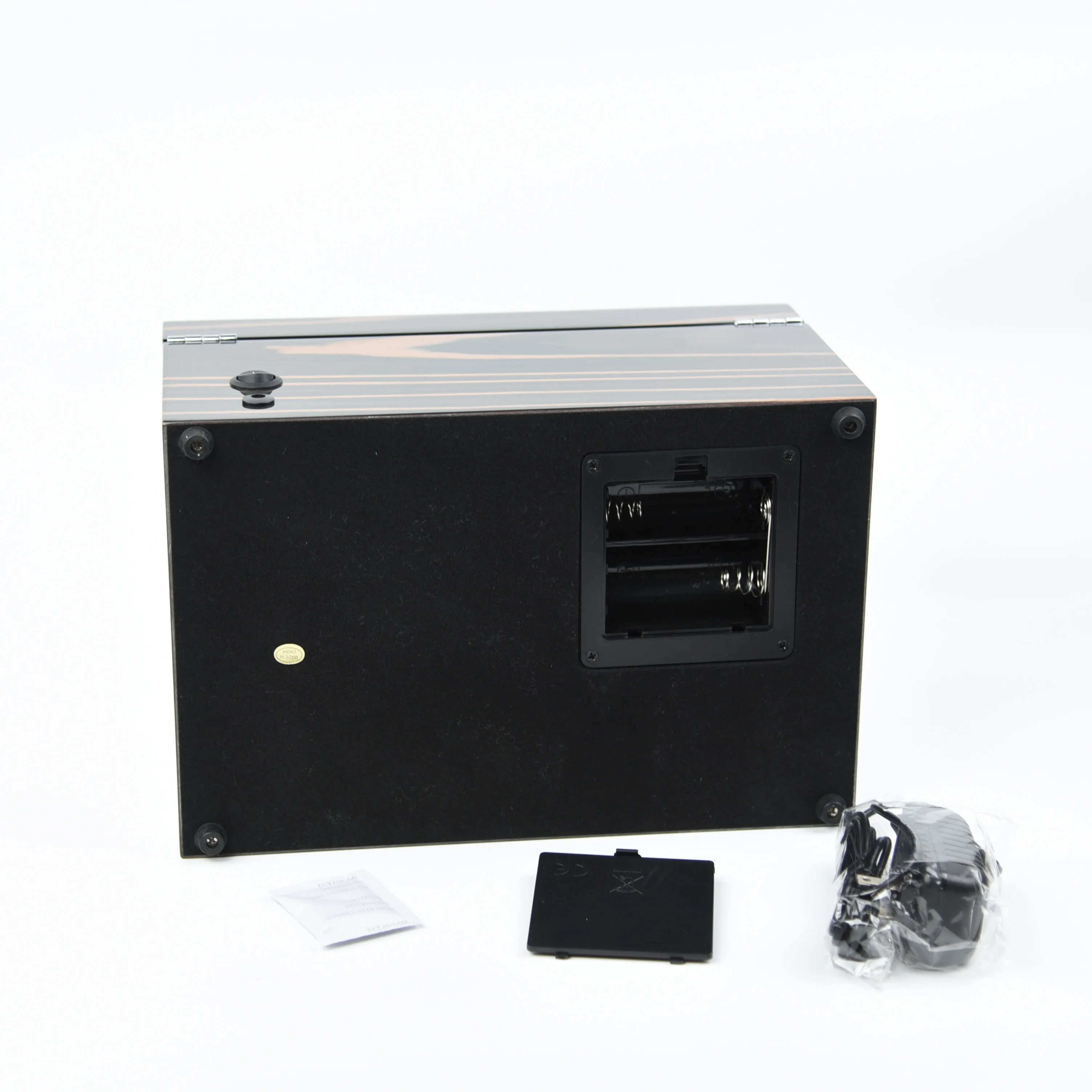 fingerprint smith battery operated lcd display mainspring mechanical bey-berk 4 display storage double automatic watch winder