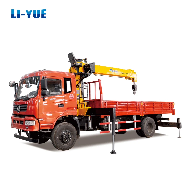 Новый Dongfeng 4x2 8-тонный мини-кран двигатель мощностью 170 л.с. подъемный станок Euro3 грузовой кран