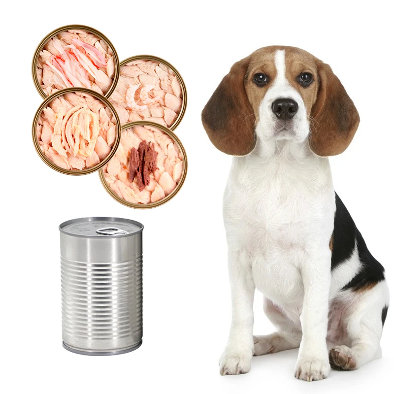 OEM High Protein Bulk Wet Dog Can Food Tuna Whelp Flavor Pure Natural Pet dog canned Food