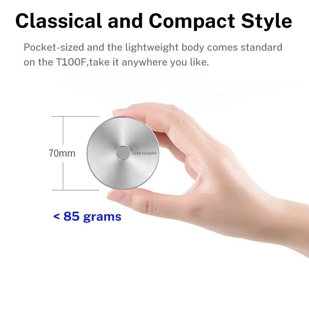 HITOSINO Fingerprint T100F Mini USB 3.1 Disk HD Hard Drive Solid State Disco Duro 2TB 512gb 256gb 128 1TB External Portable SSD