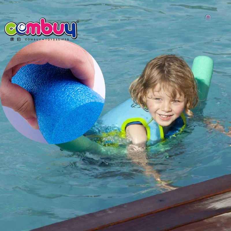 Outdoor kids play hollow floating foam rod for swimming