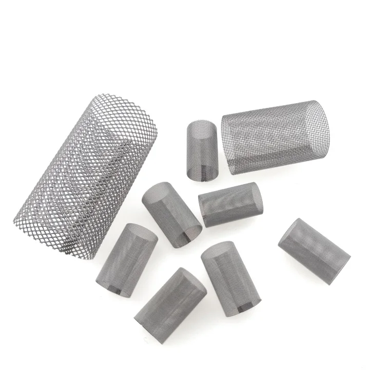 stainless steel woven wire mesh strainer filter screen bucket chinese manufacturer pipe strainer