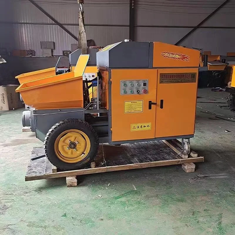 Electric/diesel Concrete Trailer Pump With Remote Small Inclined Concrete Delivery Pump Price Engineering Construction Machinery
