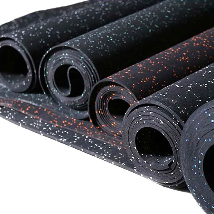 EPDM Flooring Rolls Tiles Sports Equipments Anti-slip gym Rubber Mat for floor protect