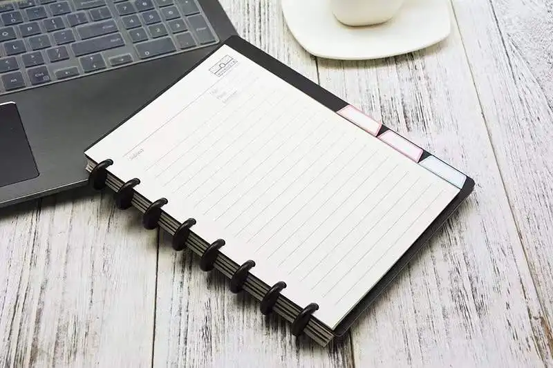 Mini Disc Buckle Hoop DIY Notebooks Customizable Notebook recycled paper Ring Round Binding book