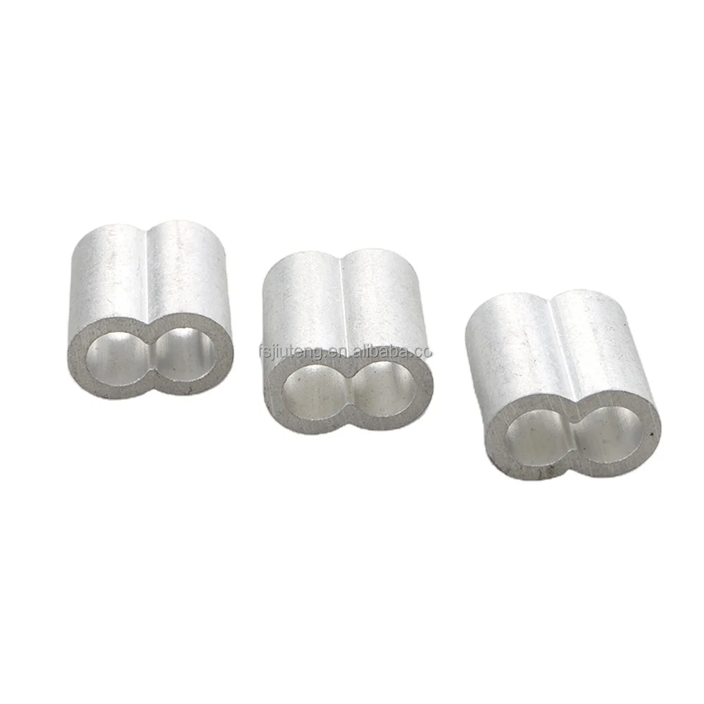 Aluminum Double Barrel Ferrule Crimping Loop Sleeve Kit for Wire Rope and Cable