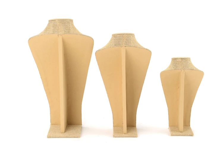 
High-Quality Linen Necklace Mannequin Display Stand Silicone Mold Necklace Display Waterproof Damp-proof Necklace Jewelry Displa 