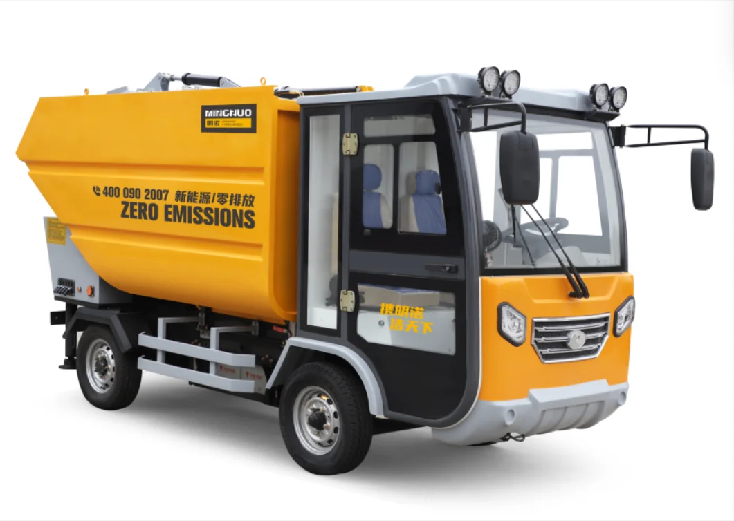 electric cargo truck with lifter electric cargo truck garbage collection vehicle back loader garbage truck