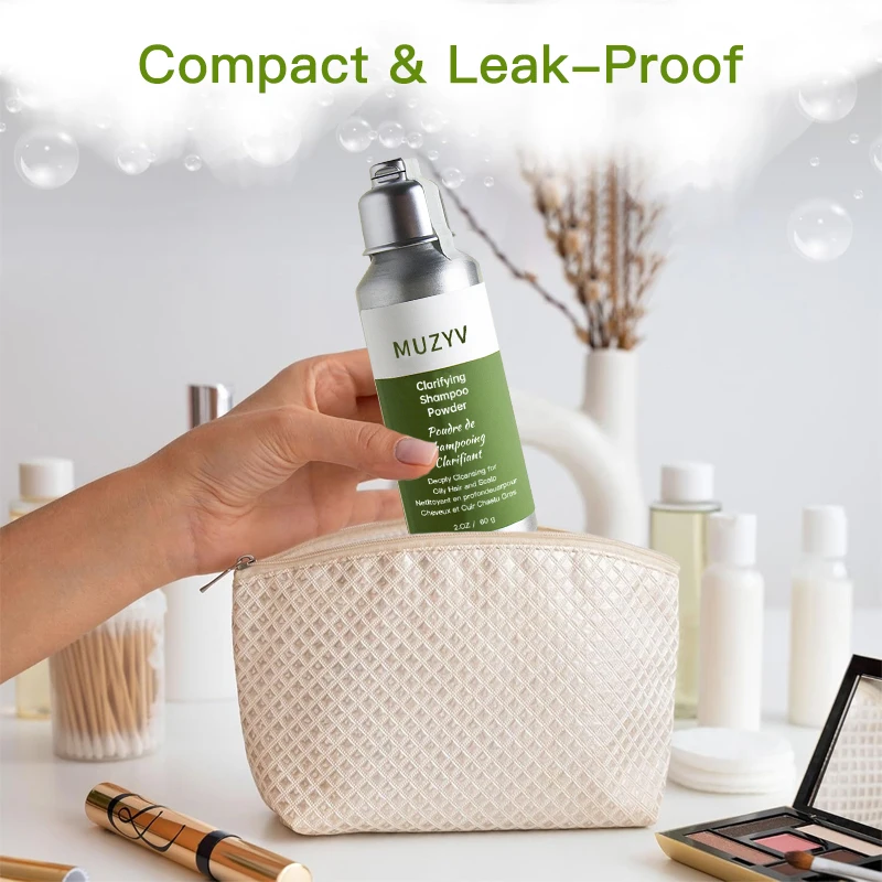 Custom OEM travel dissolvable hair shampooo paper vegan sulphate free shampoo powder