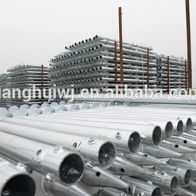 Hot-galvanized WITH FLANGE ground screw helix pile anchor for foundations