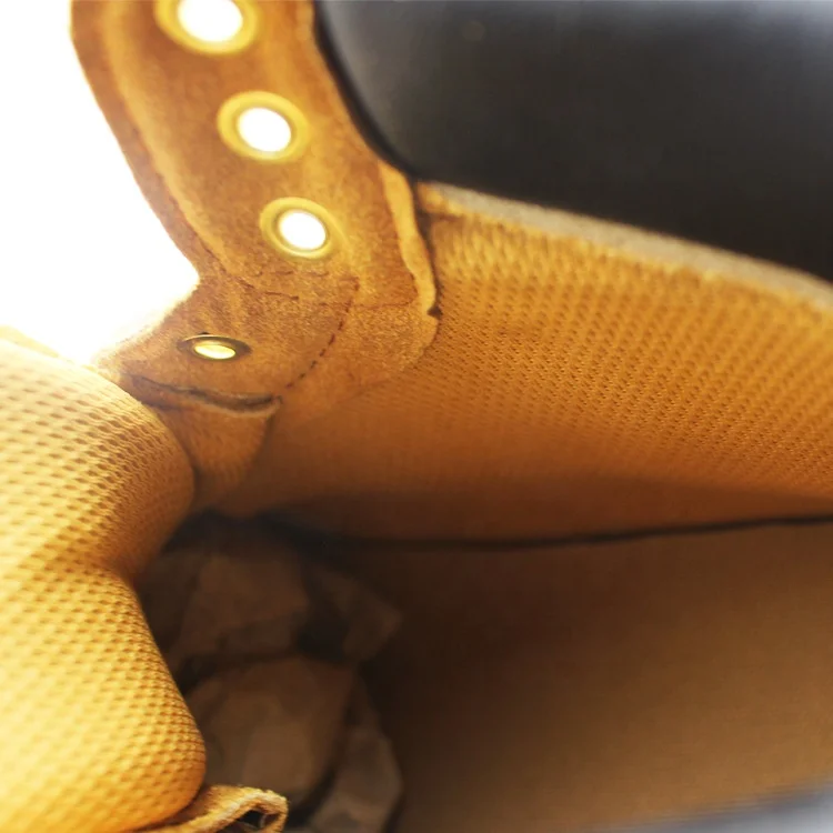 Custom Men Composite Steel Toe Soft Sole Protection Goodyear Construction Shoes Work Safety Boots