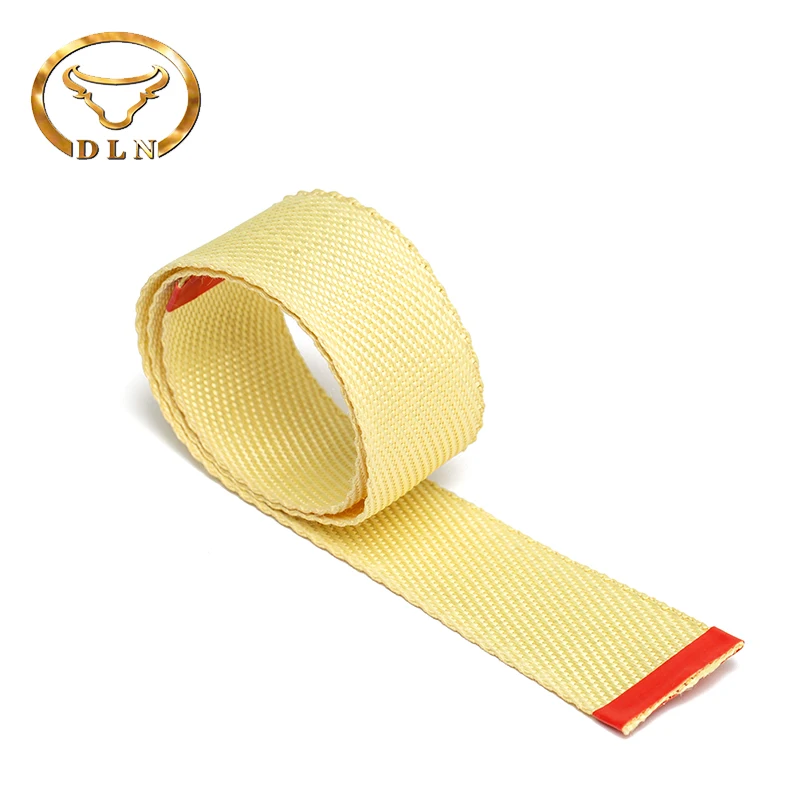 High temperature resistant aramid tape used for safety rope and handling, flame retardant