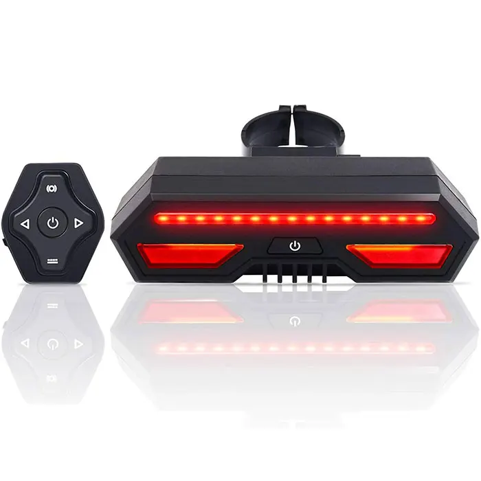 Wireless Bike Rear Light laser tail lamp Smart USB Rechargeable Cycling Accessories Remote Turn led Bicycle Lights